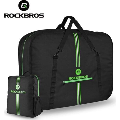 ROCKBROS Folding Bicycle Carrier Bag Rainproof MTB Road Bike Carry Bag With Storage Bag Easy Carry Bicycle Accessories Pannier