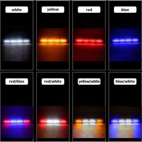 LED 72W Emergency Strobe Lights Bar Universal Warning Flashing Lamp Bar for Pickup Truck Off-road Vehicle 12-24V Car Motorcycles