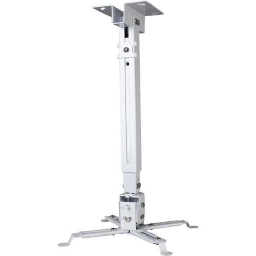 Universal Projector Ceiling Mount Bracket Fits Flat or Sloped Ceiling w/43-65cm Extendable Length for LCD/DLP Projectors