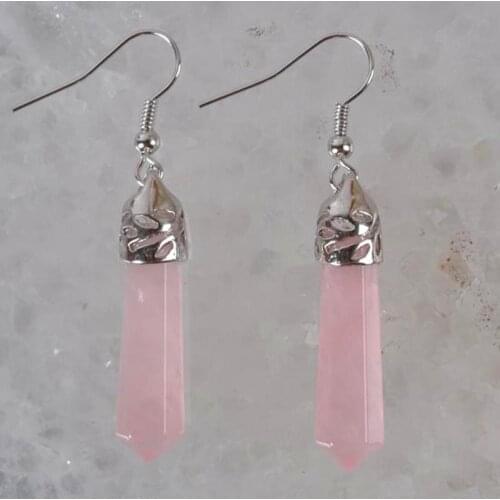 Rose Crystal Beads Dangle Earrings Women Jewelry For Woman Gift T127