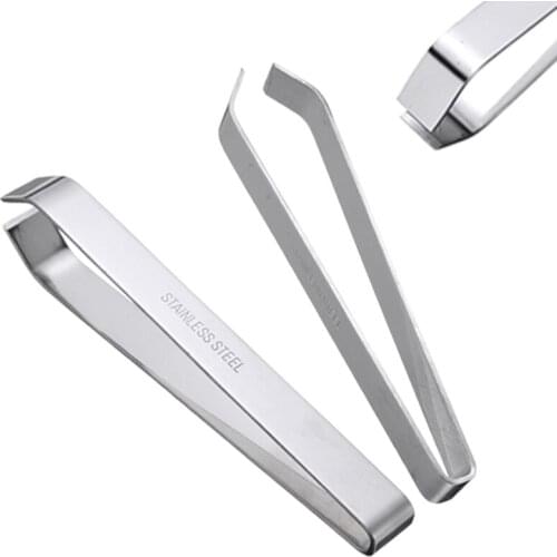 1PC Fish Bone Remover Tweezer Fishbone Gripping Puller Tongs Multifunction Pincer Kitchen Tool Silver Stainless Steel