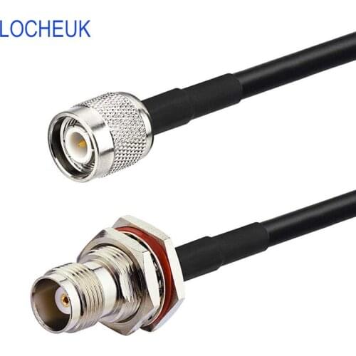 1Pcs TNC Male Plug to Female Jack LMR195 Extension Cable Electrical Wire Coaxial Cable Terminal RF Connector 1/2/5/10/15/20/30M