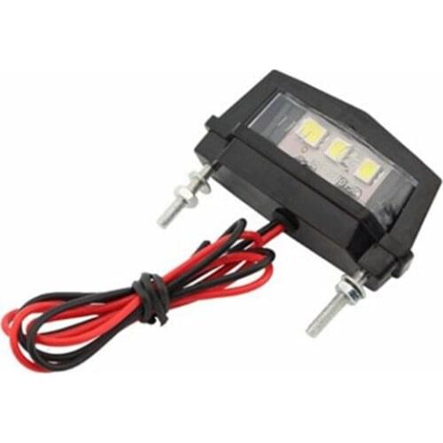 1 Pc Universal DC 12V Mini Motorcycle License Plate LED Tail Rear Light Waterproof Motorcycle License Light Lamp