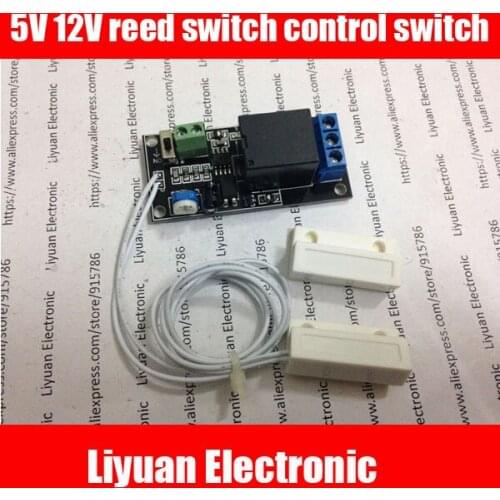 5pcs Magnetic relay module / 5V12V reed switch control switch / normally closed magnetic switch board