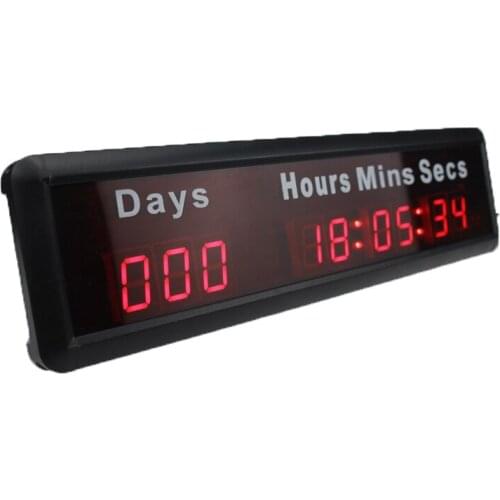 Free Shipping 1Inch 9 Digits Led Days Hours Munites Seconds countdown timer Honghao