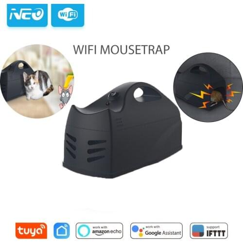 Wireless Mouse Rat Trap Mousetrap Rat Pest Trap Catcher Rodent Killer Tuya Smartlife WiFi Sensor APP Control Indoor Mouse Trap