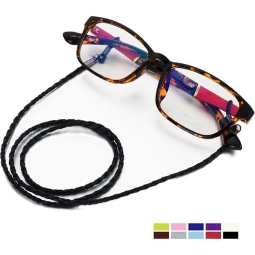 Eyeglass Sunglasses PU Neck String Cord Retainer Strap Eyewear Lanyard Holder High-End Ethnic Rope Glasses Chain