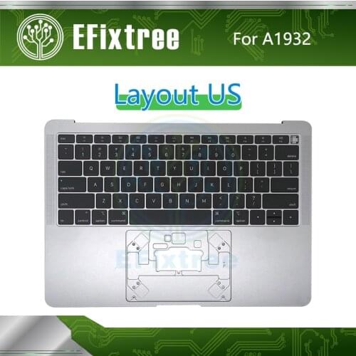 A1932 Top Case With Keyboard US English Layout Plamrest Space Grey New For Macbook Air Retina 13" 13.3" MRE82 EMC 3184 2018 2019