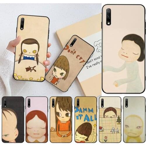Cartoon Yoshitomo Nara TPU black Phone Case Cover Hull for Huawei Honor 30 20 10 9 8 8x 8c v30 Lite view pro