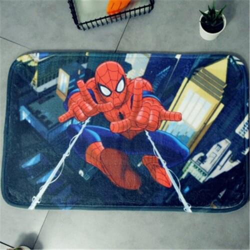 Disney Cartoon Avengers Spider-man Mouse Door Mat Kids Boys Girls Game Mat Bedroom Kitchen Carpet Indoor Bathroom Mat