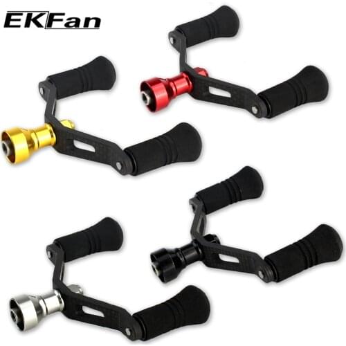 EKfan High Quality EVA Knobs And Carbon Fiber Handle Fishing Reel Handle For Daiwa Fit 2000-5000 Spinning Fishing Tackle Tool