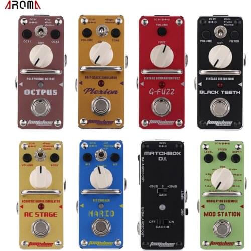 AROMA Guitar Pedal G-FUZZ Vintage Germanium Fuzz Guitar Effect Pedal Mini Analogue True Bypass Pedal for Guitar Accessories