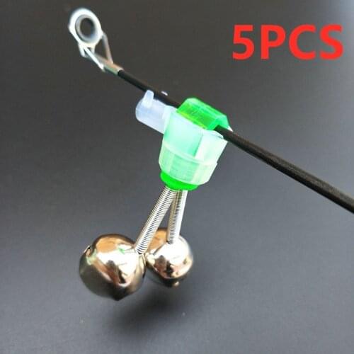 2021 New Fishing Bell Bite Alarms Fishing Rod Clamp Tip Clip Bells Ring Carp Fishing Accessories Tackle Fish Alarm Accessories