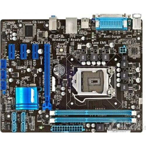 For ASUS P8H61-M LX PLUS original desktop motherboard DDR3 LGA1155 RAM 16G h61 USED Desktop mainboard