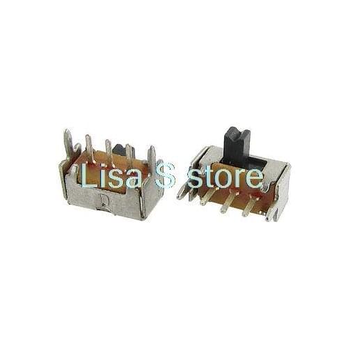 50pcs Panel PCB 3 Pin 2 Position 1P2T SPDT Mini Slide Switch Side Knob 0.5A 50V DC SK12D07-VG2/3/4/5/6 Khob Height 2/3/4/5/6mm