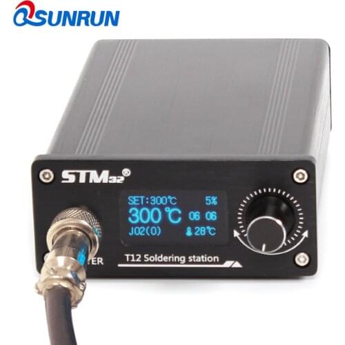 T12 constant temperature soldering station digital display adjustable temperature electric soldering iron high power intelligent