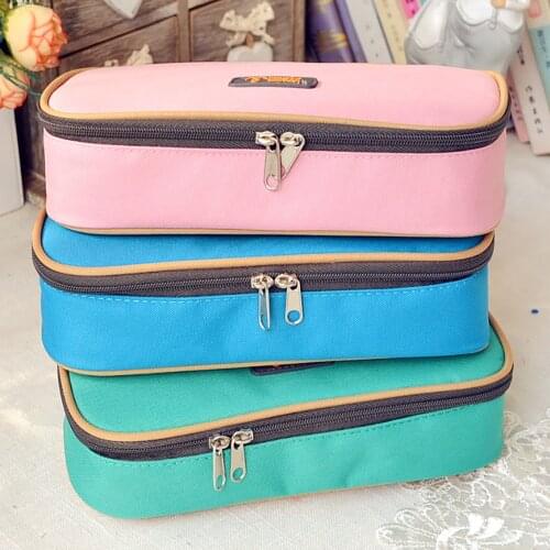 Large Capacity Pencil Bags Multifunction Canvas Pencil Case Bag Cosmetic Storage Organizer Pencil Case School Supplies For Girls