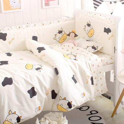 6/9PCS High quality baby cot bedding set cotton crib bumper Infant Room Decor baby cot sets kit berço baby bed bumper