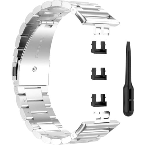 Luxury Stainless Steel Watchband For Huawei Watch Fit Original strap Metal Wristband Replacement band Bracelet high quality belt
