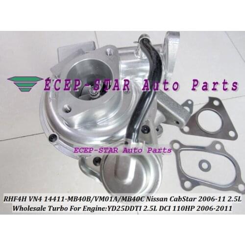 RHF4H VN4 14411-VM01A 14411 MB40B 14411 MB40C 14411MB40B 14411MB40C Turbo For NISSAN CabStar 2006- Navara D22 YD25DDTI 2.5L DCI