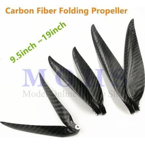 Carbon Fiber foldable propellers 12x6 12x6.5 12x8 12inch folding propeller prop RC aircraft airplane carbon foldable propellers