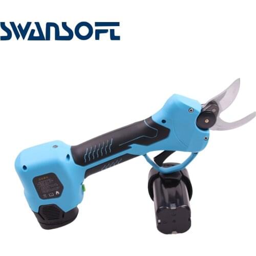 SWANSOFT WS-F21 cordless electric pruner, battery pruning shears, portable wireless secateurs