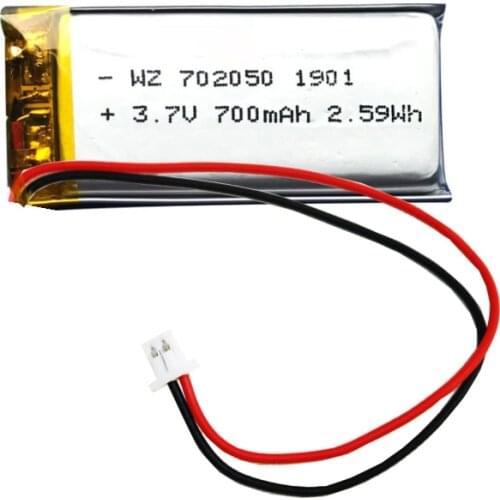 702050-700mAh microphone small household appliance dehumidifier massager water purifier 3.7V polymer lithium battery