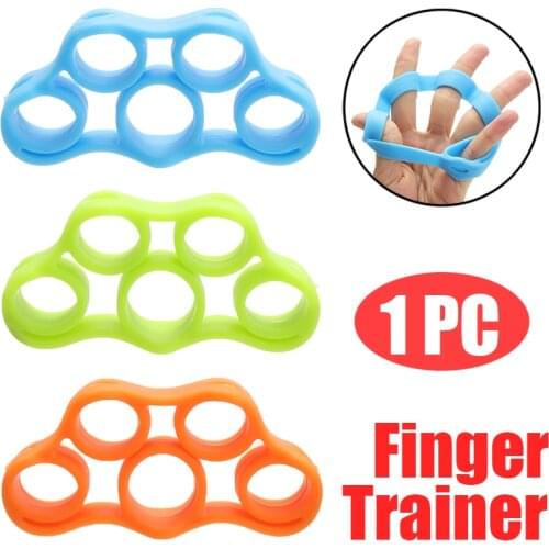 1Pc Finger Gripper Strength Trainer Resistance Band Hand Grip Wrist Stretcher Finger Expander Exercise Finger Resistance Bands