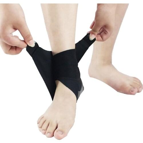 1Pc Left/Right Foot Sports Football Compression Ankle Brace Guard Elastic Strap Sprain Foot Bandage Sport Fitness Guard Band