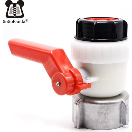 1000L Water IBC Tank Container Inlet 80mm 75mm 62mm To Outlet Male 2Inch DN50 A Ball Valve