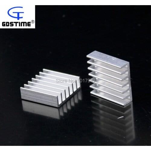 200 Pieces lot 20x20x6mm Aluminum VGA Card RAM Memory Cooling Cooler Heatsink