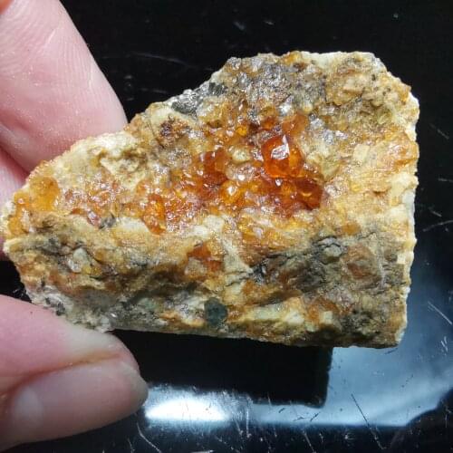 42.7g.Rare natural garnet crystal hexagonal point feldspar mica brass multi mineral crystal symbiotic halo energy healing