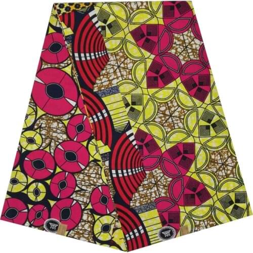 African wax veritable nigerian Printed in fabric block wax 100% cotton 6yards ankara grid hot sale for african woman V-L 533