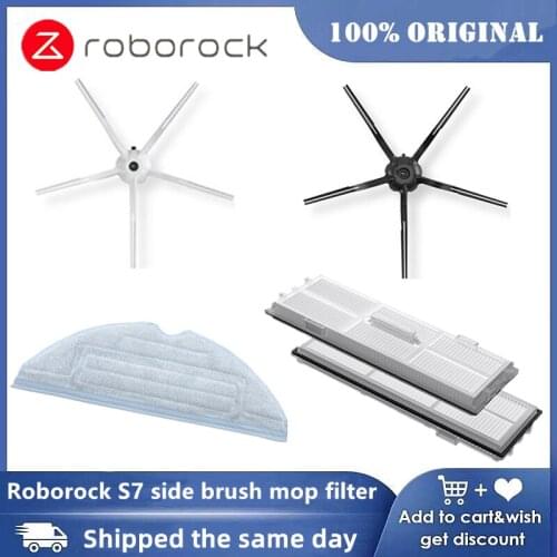 Side brush mop filter 100% original spare parts for original Roborock S7 S75 cleaning mop vacuum cleaner machine parts accessory