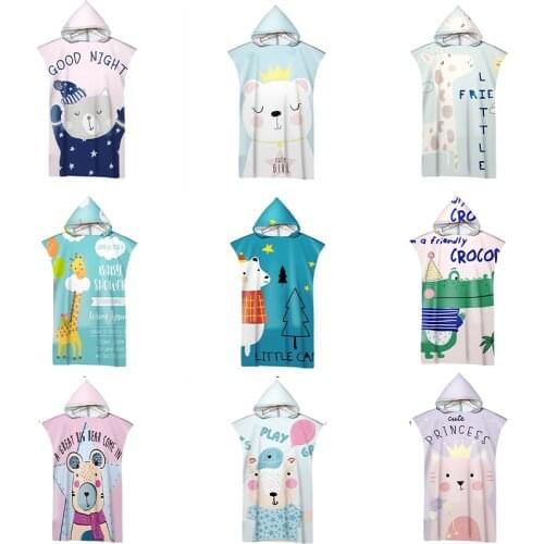 Microfiber Fabric Adult Quick Drying Beach Towel Changing Bathrobe Cloaks Hooded Gym Swimmng Bath Towel Surf Poncho Beachwear