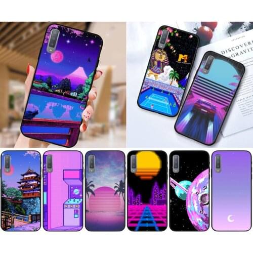 Zororong Art Pixel Aesthetic Phone Case For Samsung Galaxy S10 20 Note10 20 A30 50 70 71 Plus Ultra