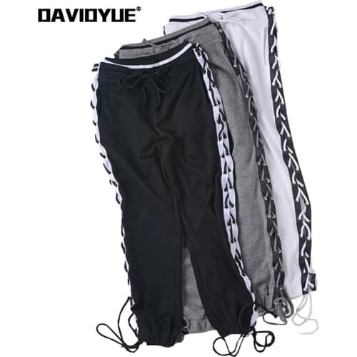 Davidyue Women's Trousers Harem Pants