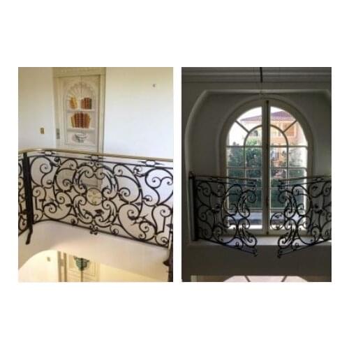 Hench 100% handmade forged custom designs wrought iron porch railings