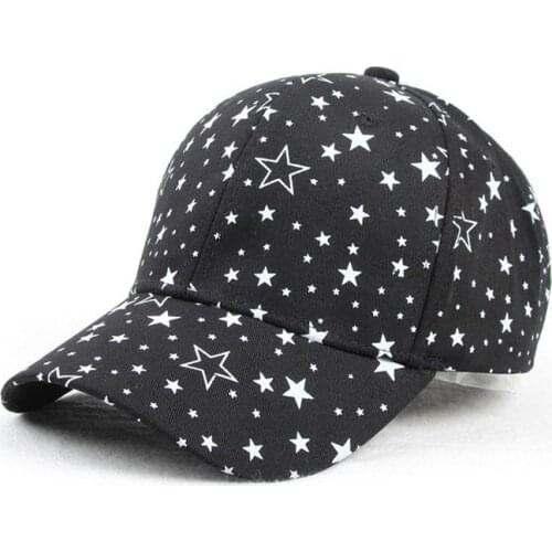 Cotton Star Print Casquette Baseball Cap Adjustable Snapback Hats for Men and Women 169