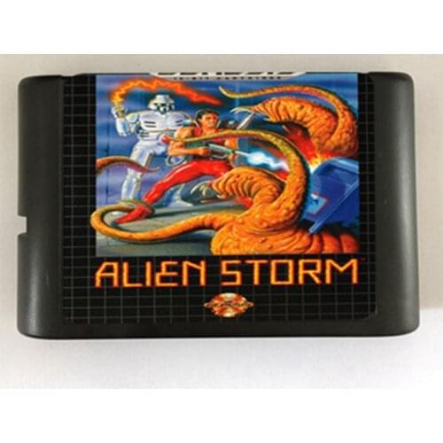 Alien Storm Game Cartridge Newest 16 bit Game Card For Sega Mega Drive / Genesis System