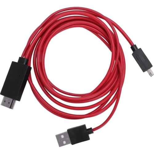 6.5 Feet MHL Micro-USB to HDMI Adapter Converter Cable 1080P HDTV for Android Devices Samsung Galaxy S3 S4 S5 Note 3 Note 2 Note