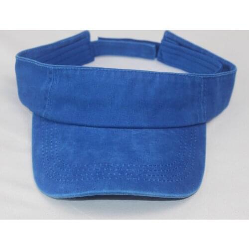 Dark Green Heavy Washed Cotton Sun Visors Men Visor Hats Womens Summer Dad Cap Black Grey Orange Blue Yellow Hot Pink