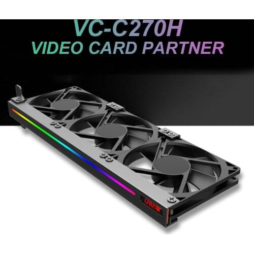 Newest ARGB GPU Cooling Fan Sync Lighting 5V 3Pin Addressable RGB Decoration PCI Graphics Card Cooler Fans For Computer desktop