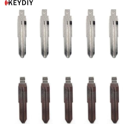 KEYDIY 10pcs Metal Blank MIT8 Uncut Flip KD-X2/VVDI Remote Key Blade Type #62 for Mitsubishi (Left) for Benz Mini NO.62 Blade