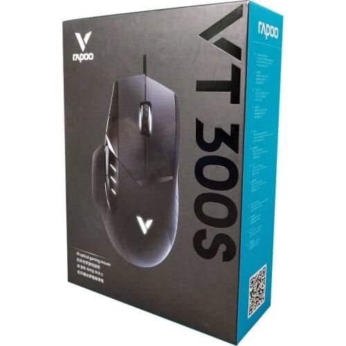 Rapoo VT300S Wired Mouse Gaming Mouse Right Hand Mouse PMW3389 Engine 11 Programmable Buttons 16000DPI