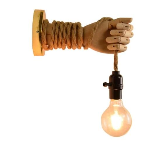 New Nordic Wood Bedside Wall Lamp led European Creative Indoor Wall Lamp Corridor Wall Hallway Balcony Lamp