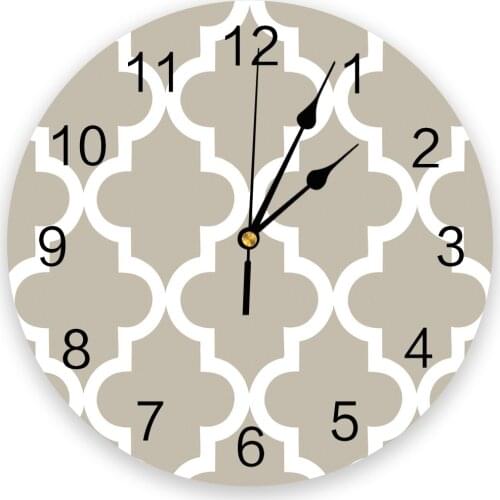 Geometric Morocco Style New Wall Clock Fashion Living Room Quartz Watch Modern Home Decoration Round Clocks