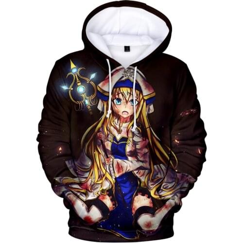 New Listing Goblin Slayer Comic 3D Hoodies Men Women Fashion Harajuku Anime 3D Hoodies Goblin Slayer Comic Print Sweatshirts Top