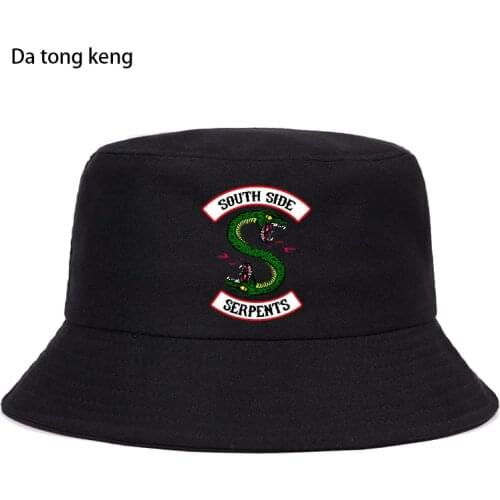 Riverdale South Side Serpent Summer Hat Women Men Panama Bucket Cap The Design Flat Visor Fisherman Hat