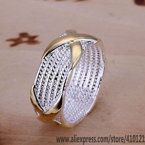 R013 Lucky Charm Silver Gold Color Rings For Women Fashion Jewelry Wholesale Women Accessorie Fashion X Ring /drbamiia Elxandea